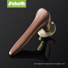 china euro bathroom new wooden modern luxury interrior door handle with lock